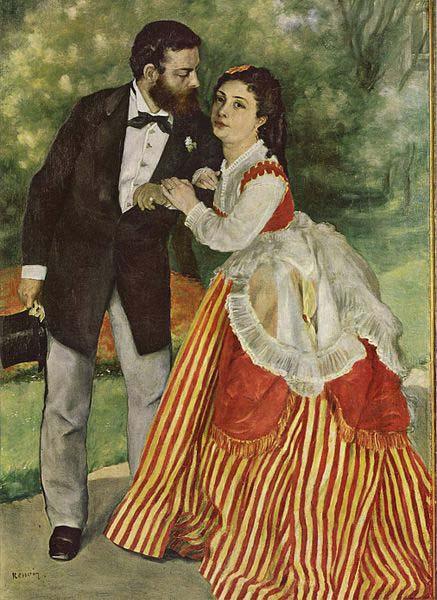 Pierre-Auguste Renoir Portrat des Ehepaares Sisley Sweden oil painting art